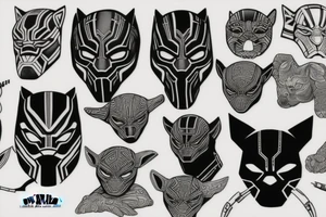Black panther devil star wars tattoo idea