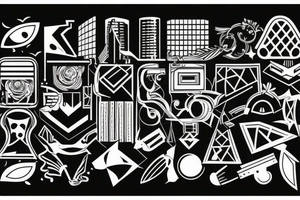 Buildings tattoo idea