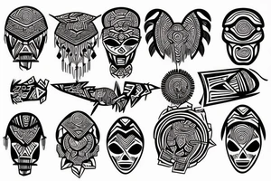 Buildings tattoo idea