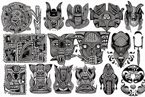 Buildings tattoo idea