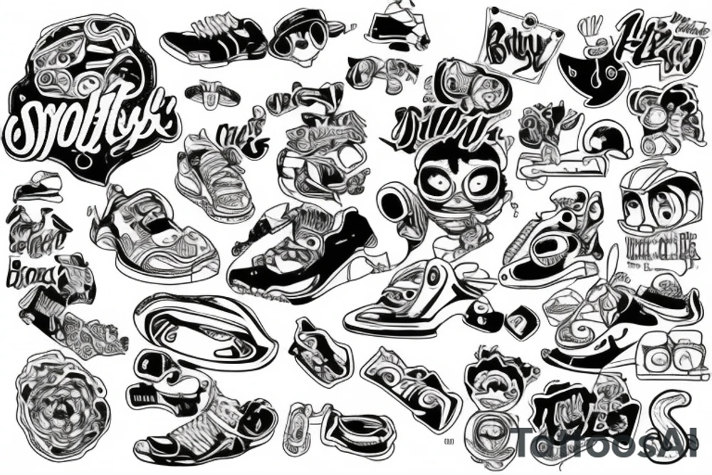 90’s baby tattoo idea