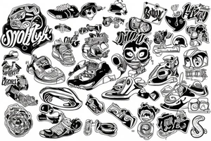 90’s baby tattoo idea