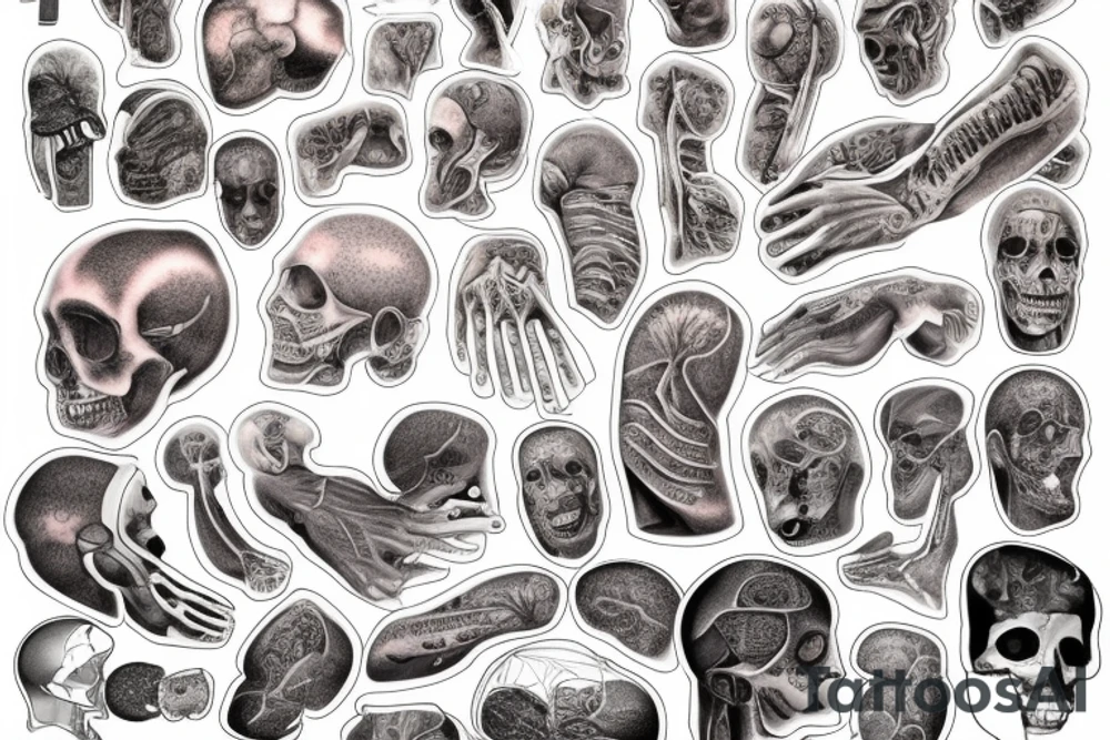 Human organs tattoo idea