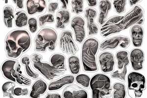 Human organs tattoo idea