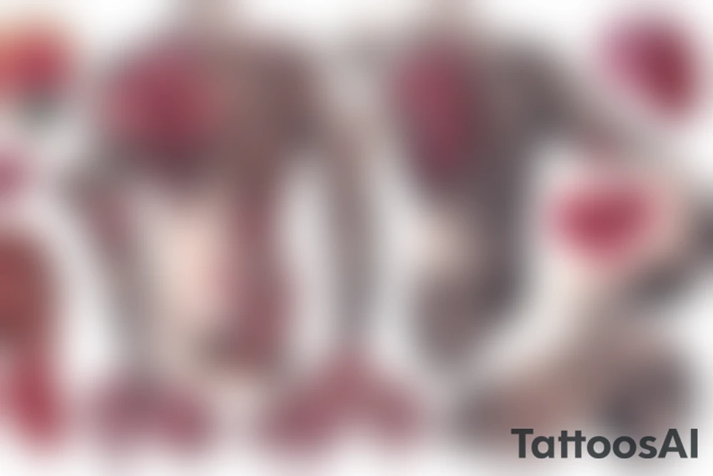 Human organs tattoo idea