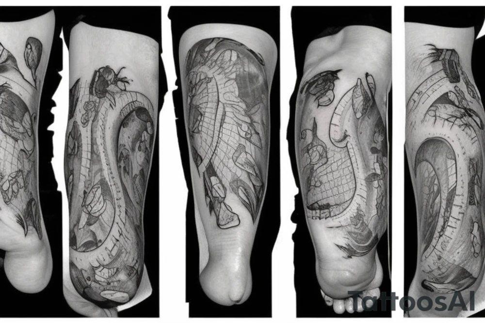 Human organs tattoo idea
