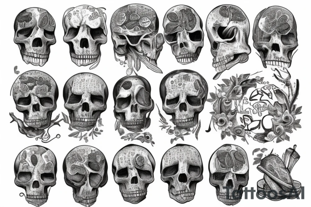 Human organs tattoo idea
