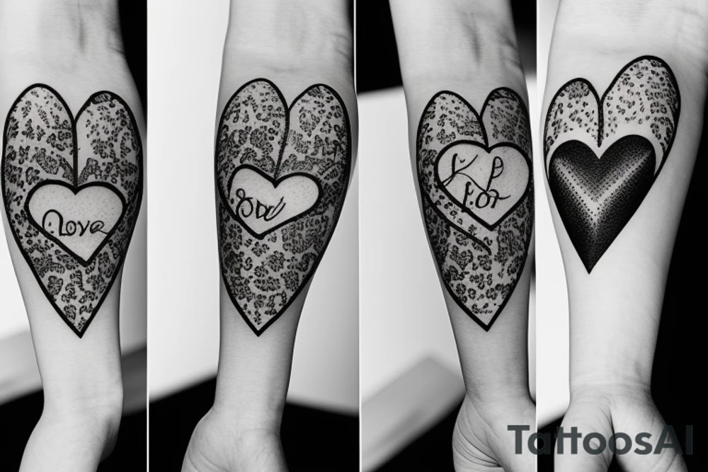 Heart, text "smile", "faith", "love", "keep going" tattoo idea Heart, text "smile", "faith", "love", "keep going" tattoo idea