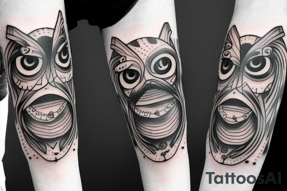 arm full of eyes tattoo idea