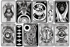 tarot card sun and moon tattoo idea