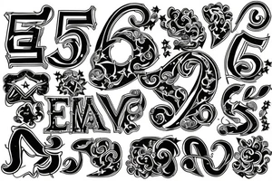 S with five star tattoo idea