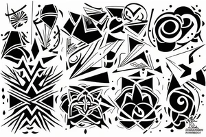 S with five star tattoo idea