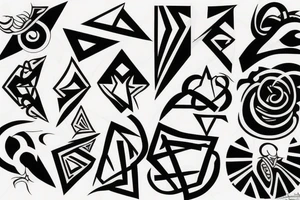 infinite with five star tattoo idea