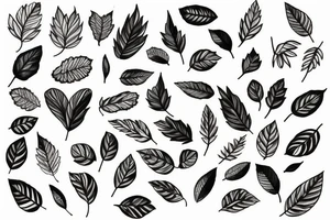 The leaves of the trees tattoo idea