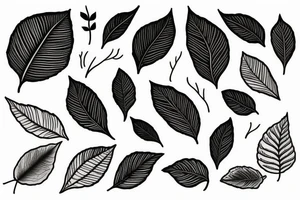 The leaves of the trees tattoo idea