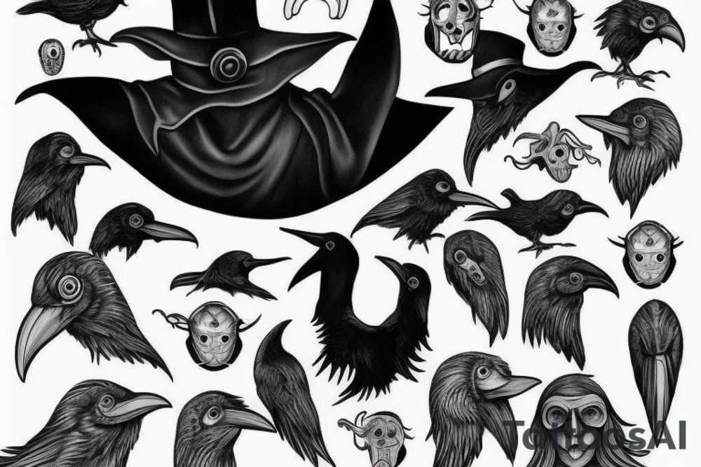 The Plague Doctor with the Raven tattoo idea
