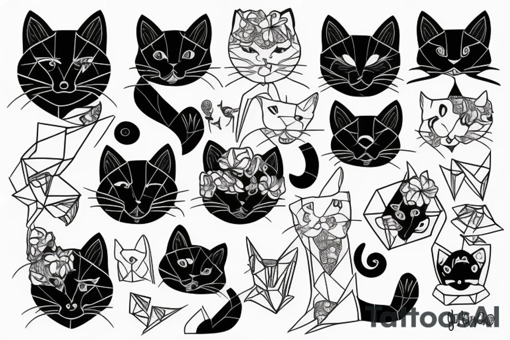 The black cat tattoo idea