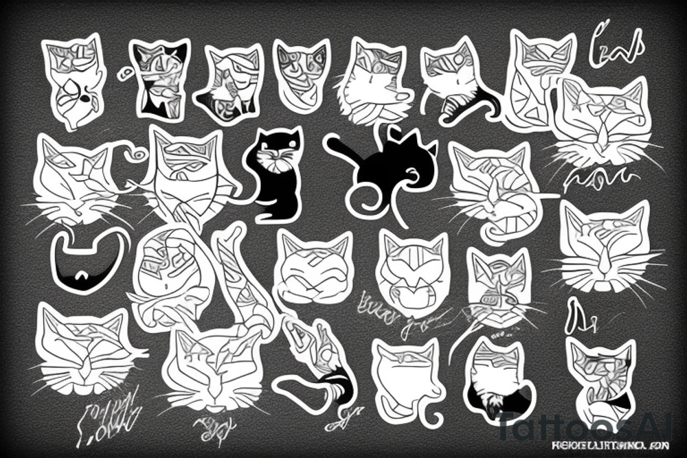The black cat tattoo idea