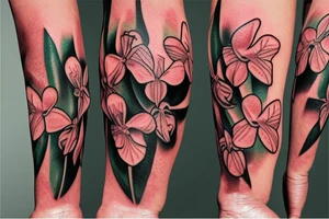 Ecuadorian orchid tattoo idea