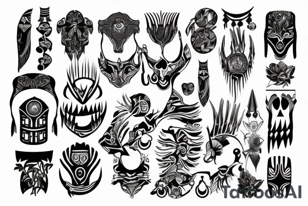 modern aesthetic tattoo idea