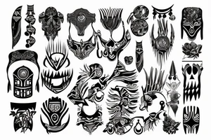modern aesthetic tattoo idea
