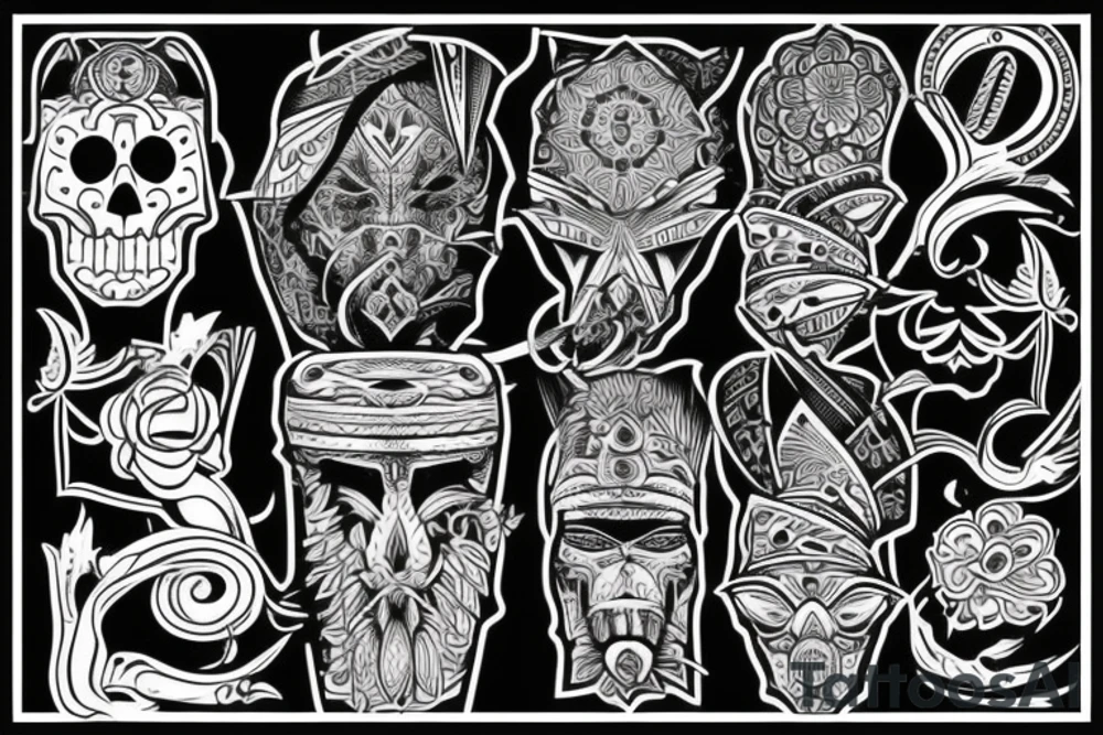 modern aesthetic tattoo idea