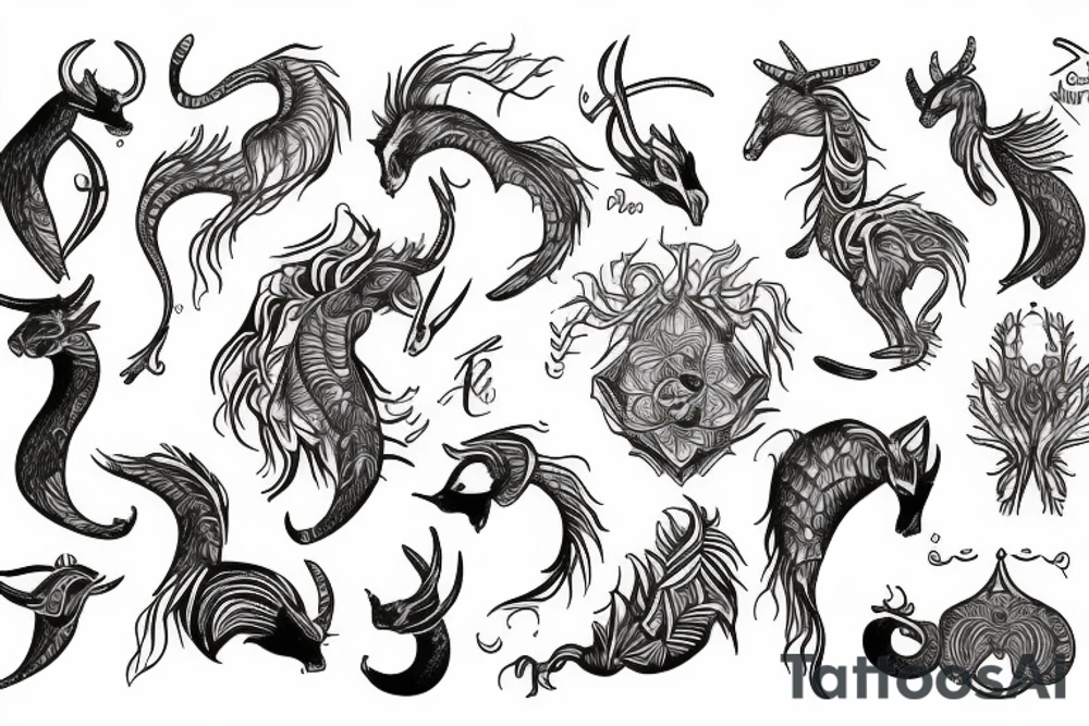 december capricorn tattoo idea