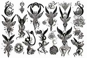 capricorn fairy tattoo idea