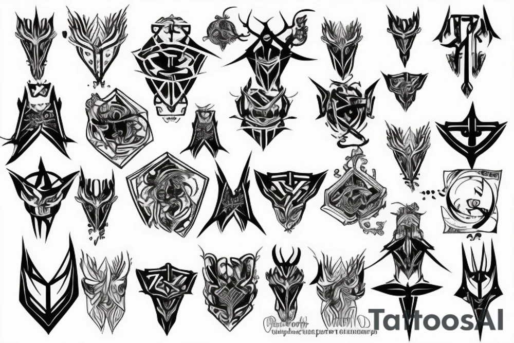 Cyber sigil tattoo idea