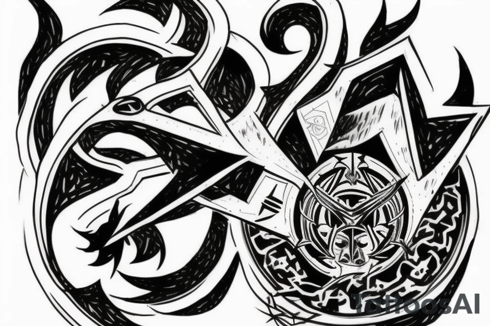 fantasy Cyber sigil on the forearm tattoo idea