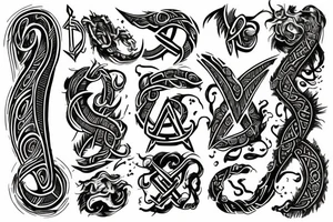 Mythical rune tattoo idea