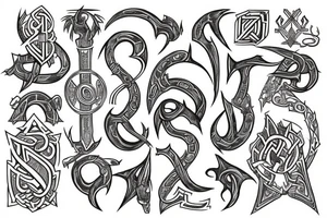 Mythical rune tattoo idea