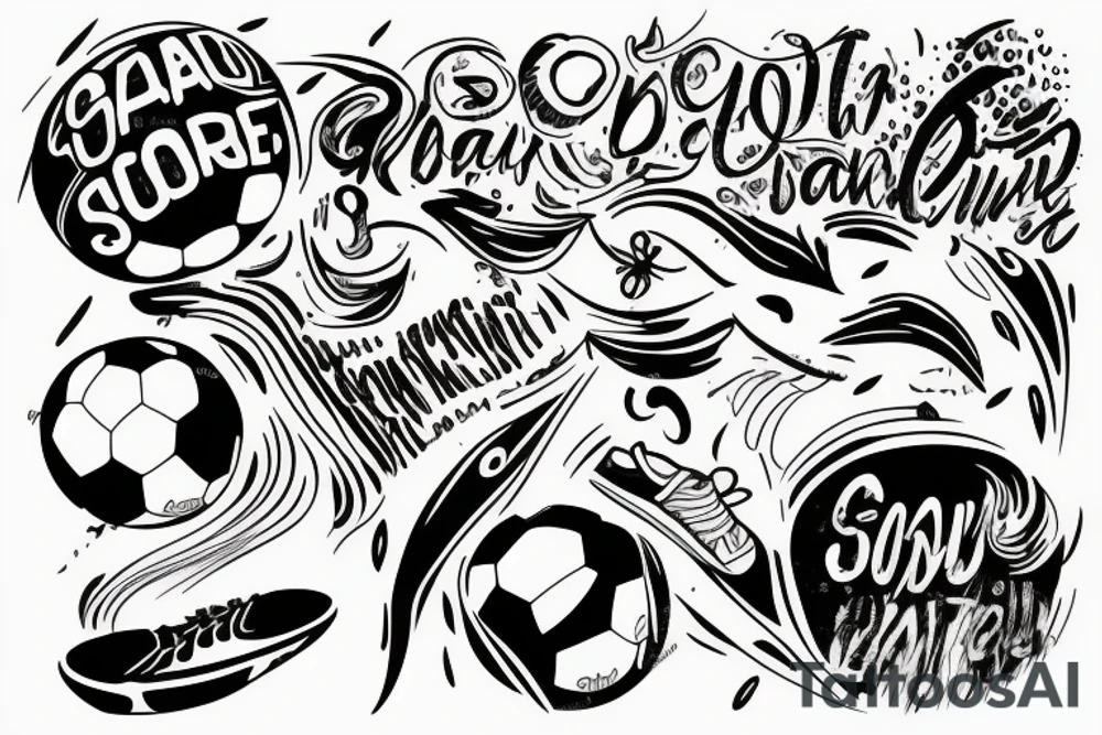 soccer rain tattoo idea