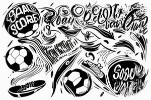 soccer rain tattoo idea