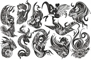 capricorn fairy tattoo idea