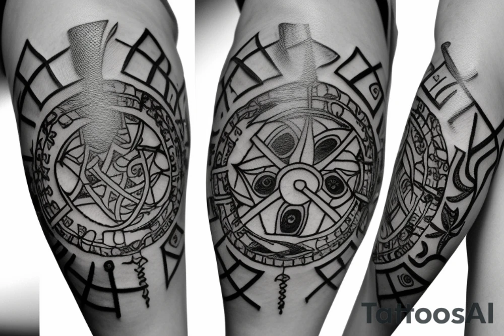 Long Vegvisir tattoo tattoo idea