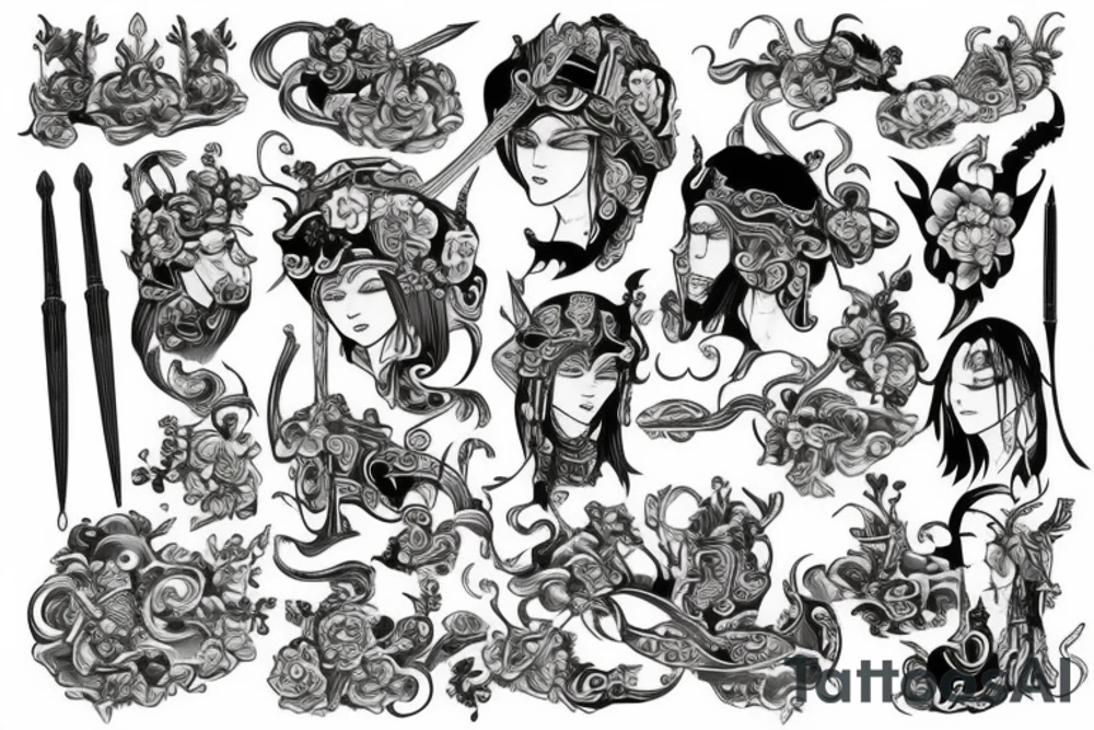 village medieval tattoo idea