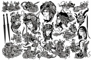 village medieval tattoo idea