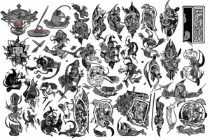 village medieval tattoo idea