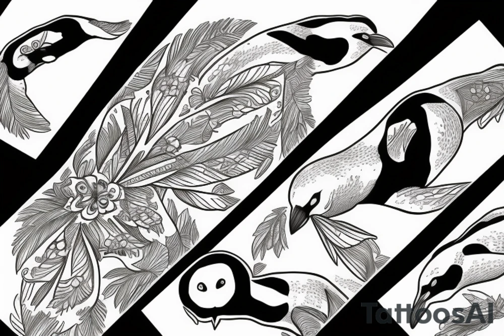 Penguim tattoo idea