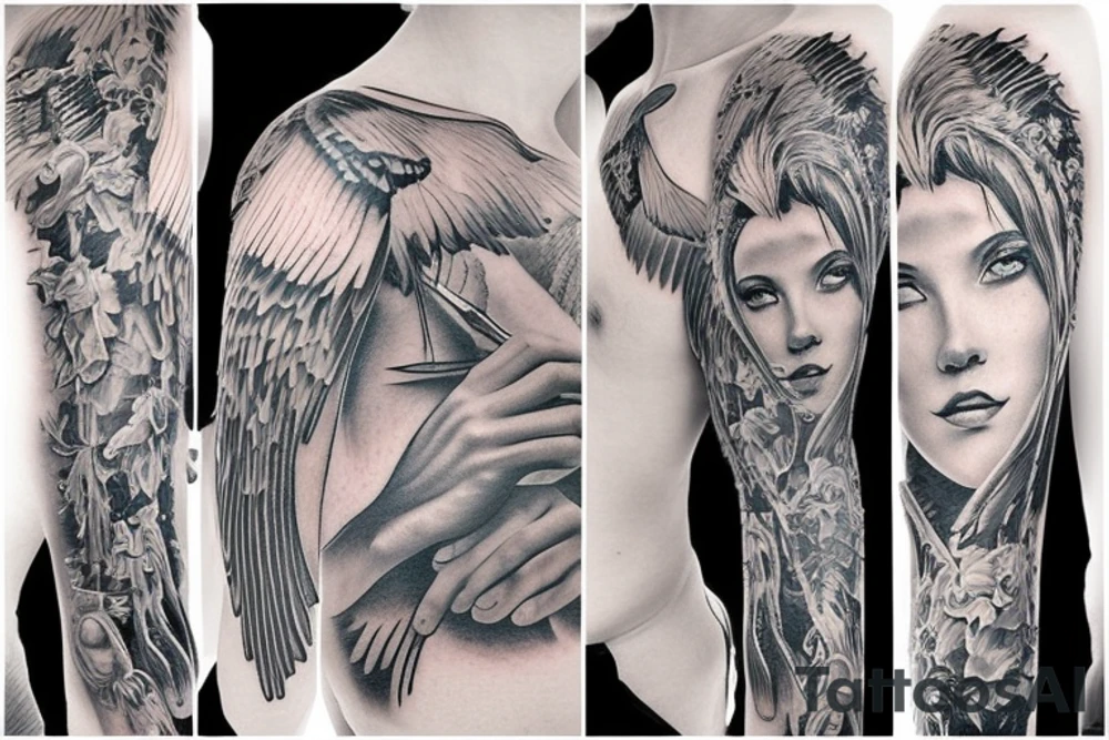 Angel tattoo idea