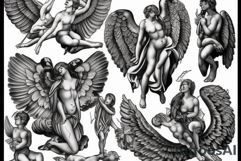 Angel tattoo idea
