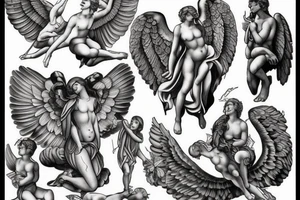 Angel tattoo idea