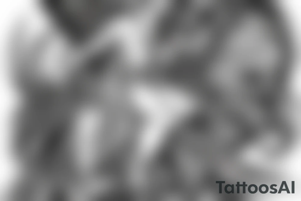 Angel on horseback tattoo idea