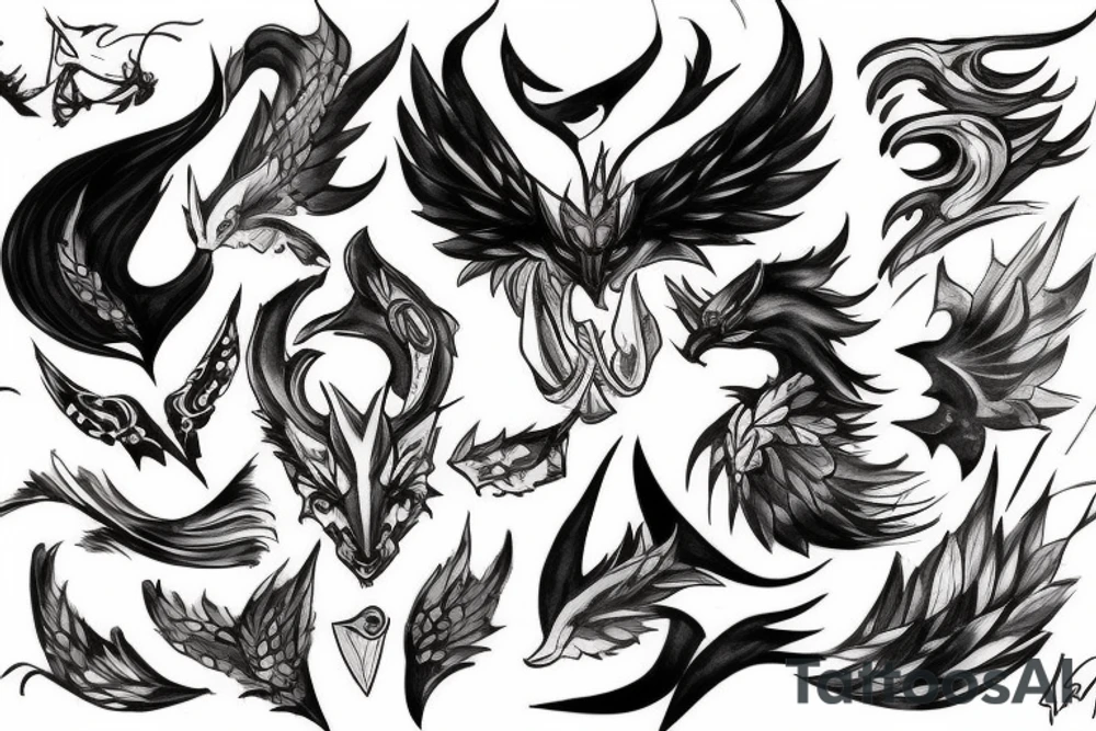 Rakan from league of legends tattoo idea