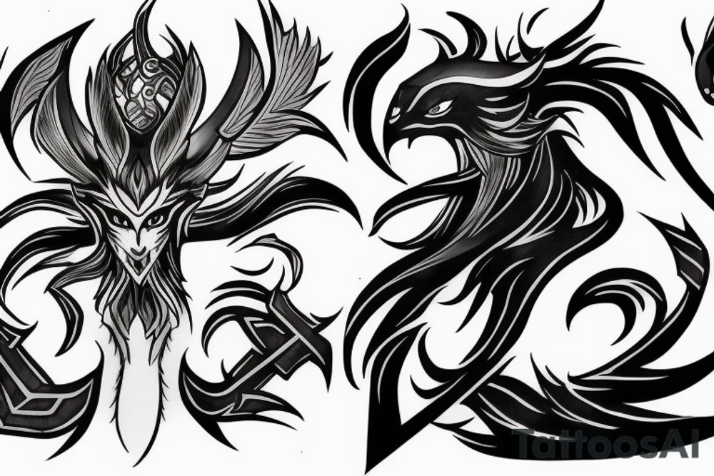 Rakan from league of legends tattoo idea