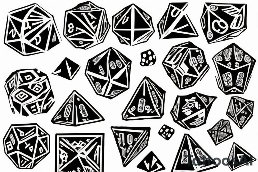 dice tattoo idea