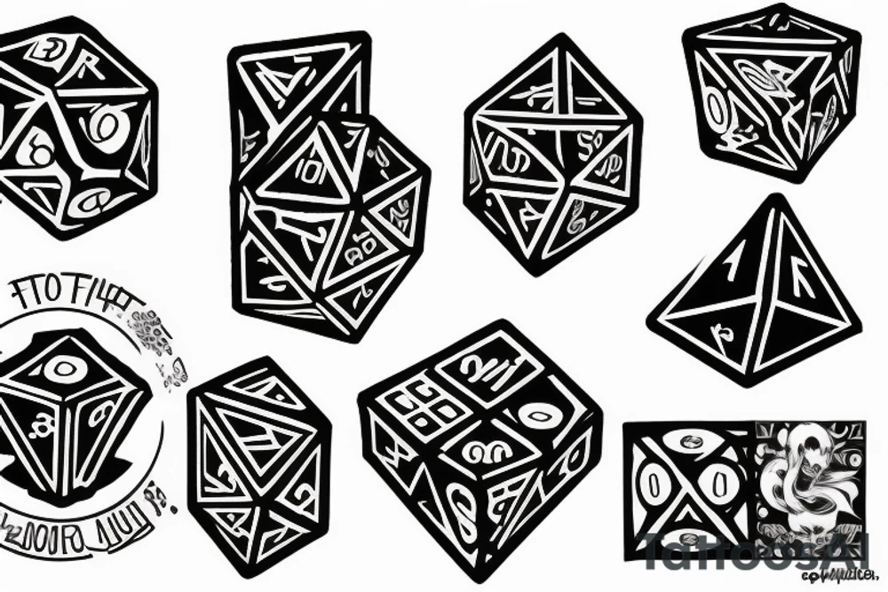 dice tattoo idea