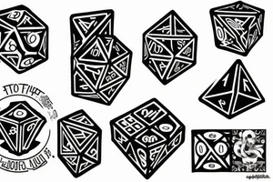dice tattoo idea
