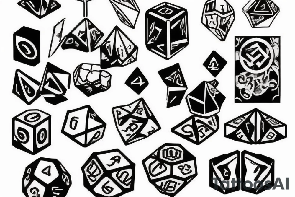 dice tattoo idea